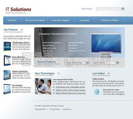 計算機公司網站模板設計與制作指南